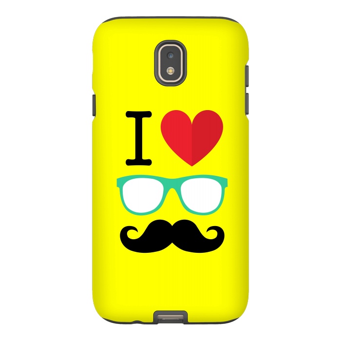 Galaxy J7 StrongFit I Love Moustache by Dhruv Narelia