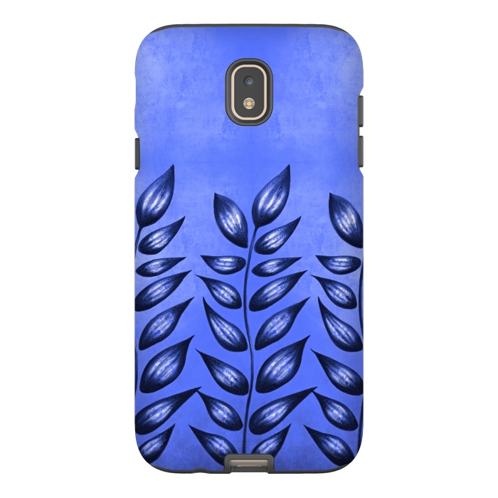 Galaxy J7 StrongFit Beautiful Decorative Blue Plant With Pointy Leaves by Boriana Giormova