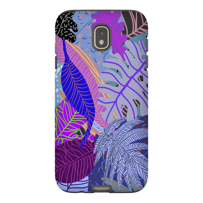 Galaxy J7 StrongFit Ultraviolet Faded Nature Leaves by Notsniw