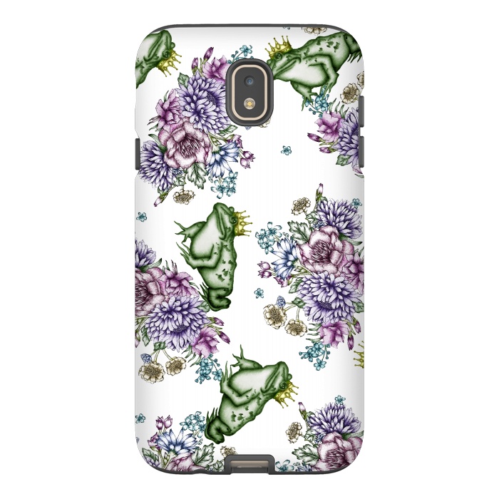 Galaxy J7 StrongFit Frog Prince Floral Pattern by ECMazur 