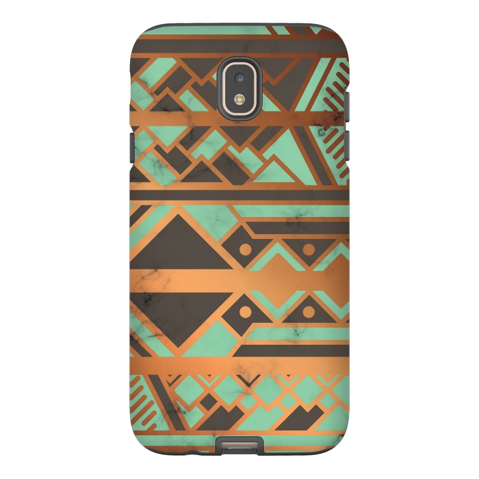 Galaxy J7 StrongFit Gold and Green 029 by Jelena Obradovic