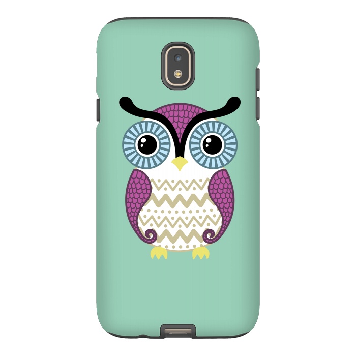 Galaxy J7 StrongFit Cute owl by Laura Nagel