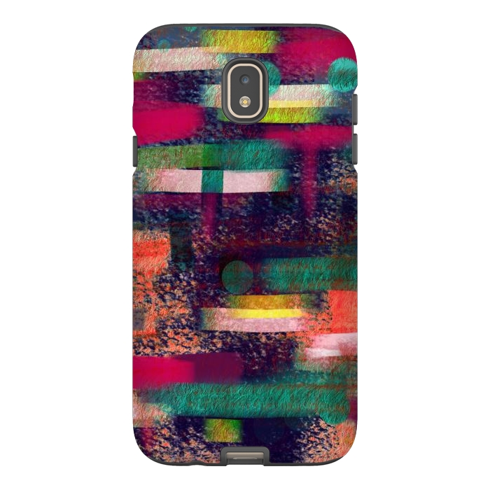 Galaxy J7 StrongFit Abstract art colourful design multicolor by Josie