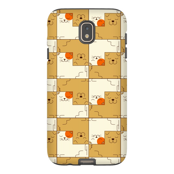 Galaxy J7 StrongFit Cat and Dog by Coffee Man