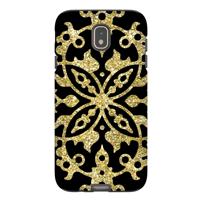 Galaxy J7 StrongFit Black and Gold Fashion Case by Alemi