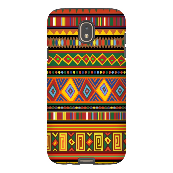 Galaxy J7 StrongFit Ethnic Colorful Pattern Africa Art by BluedarkArt
