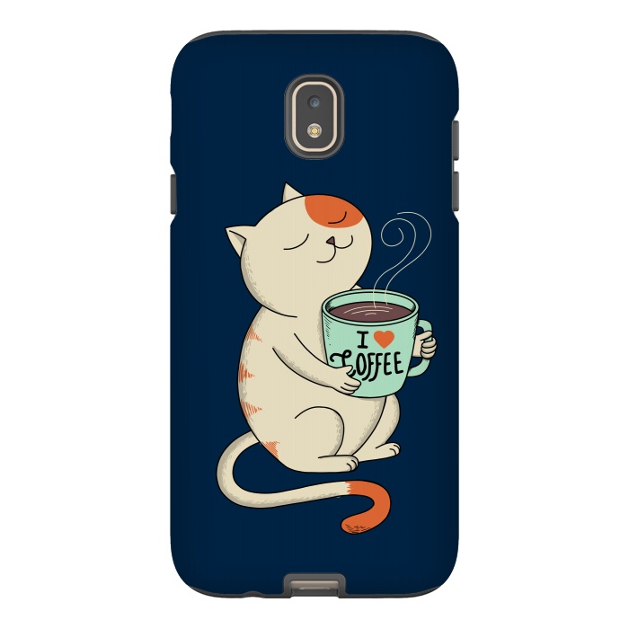 Galaxy J7 StrongFit Cat and Coffee 2 by Coffee Man