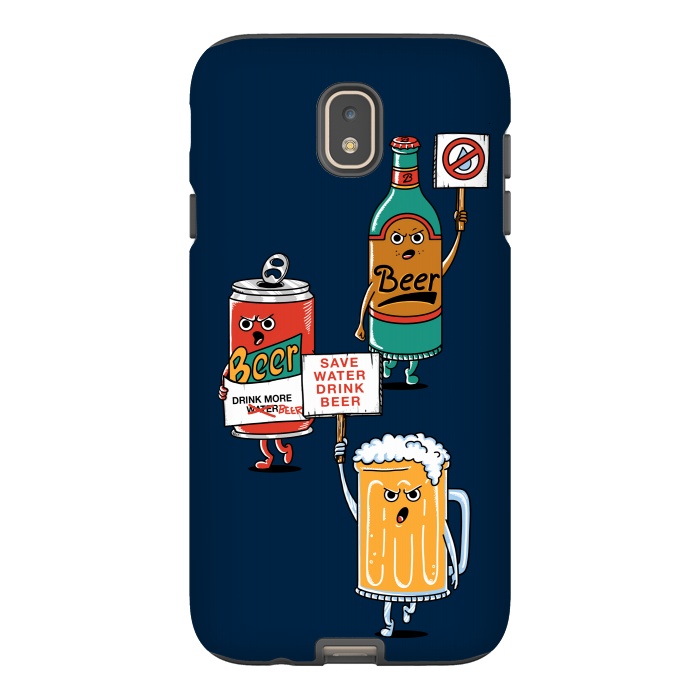Galaxy J7 StrongFit Save Water Drink Beer by Coffee Man