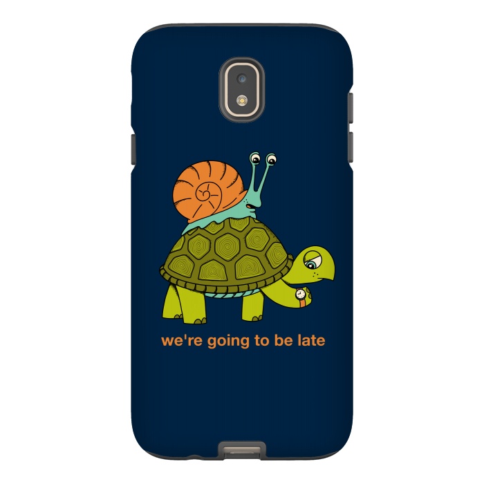 Galaxy J7 StrongFit Turtle and Snail by Coffee Man