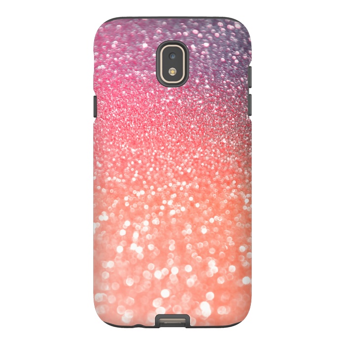 Galaxy J7 StrongFit Girly Blush Pink Glamour Glitter by  Utart