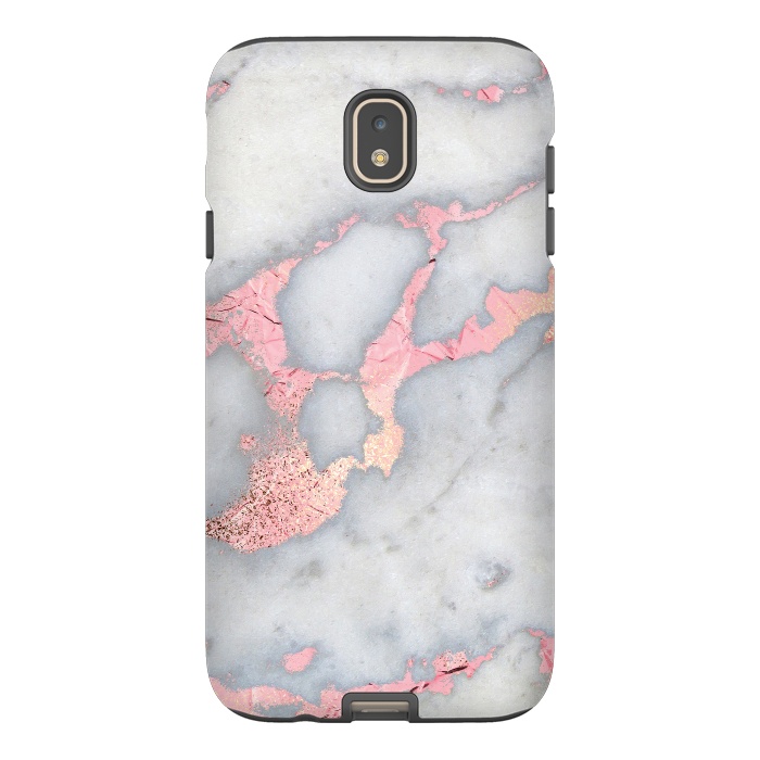 Galaxy J7 StrongFit Marble with Rose Gold Veins by  Utart