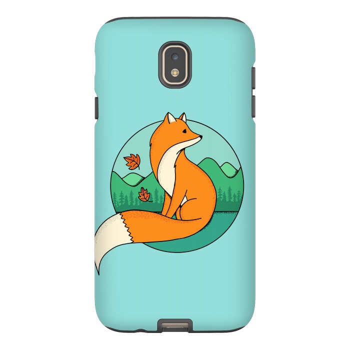 Galaxy J7 StrongFit Fox and Landscape by Coffee Man