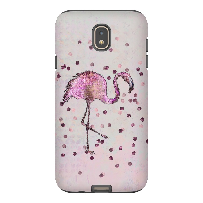 Galaxy J7 StrongFit Glamorous Flamingo by Andrea Haase
