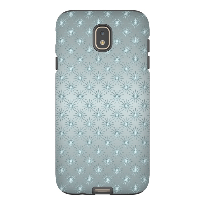 Galaxy J7 StrongFit Turquoise Star Pattern by Andrea Haase
