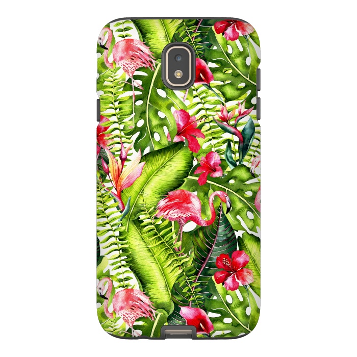 Galaxy J7 StrongFit Flower Jungle and Flamingo  by  Utart