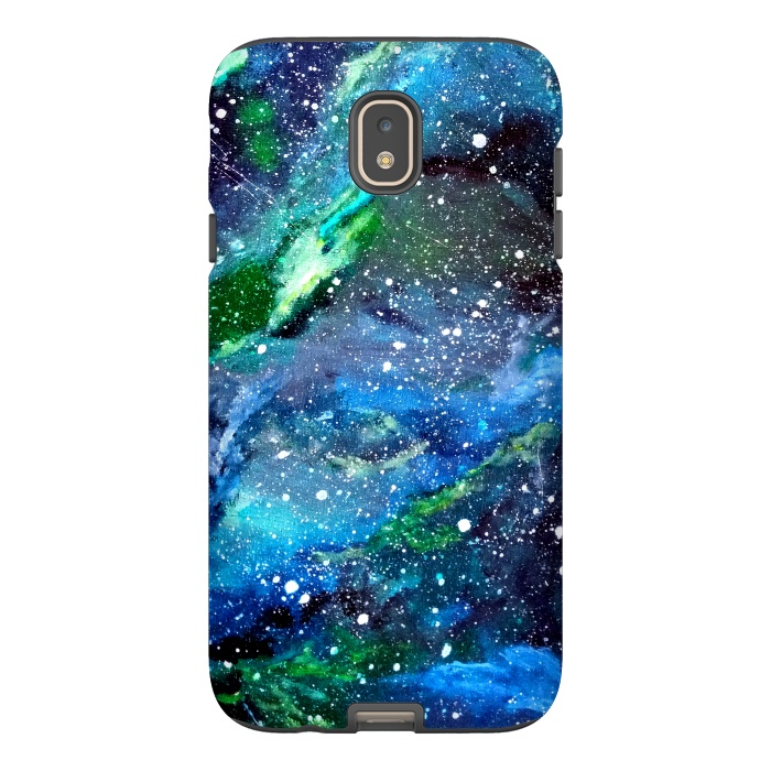 Galaxy J7 StrongFit Galaxy in Blue and Green by Gringoface Designs
