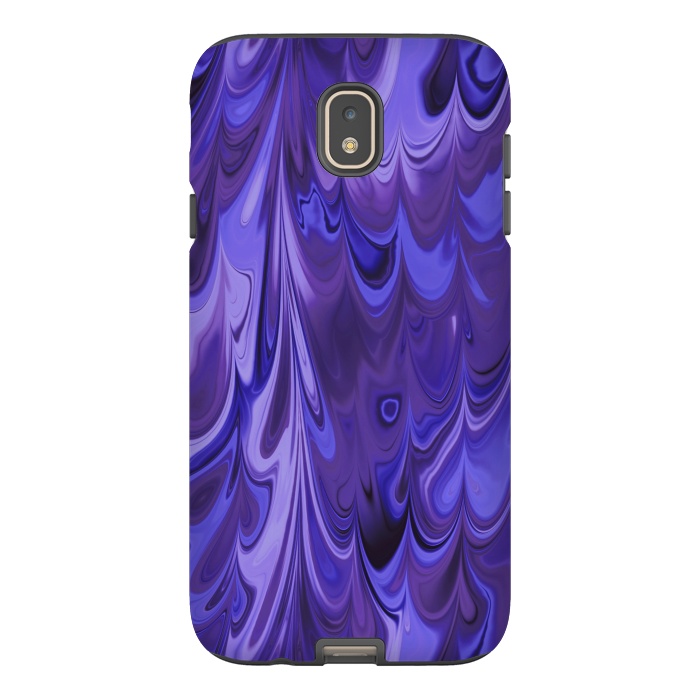 Galaxy J7 StrongFit Purple Faux Marble 2 by Andrea Haase