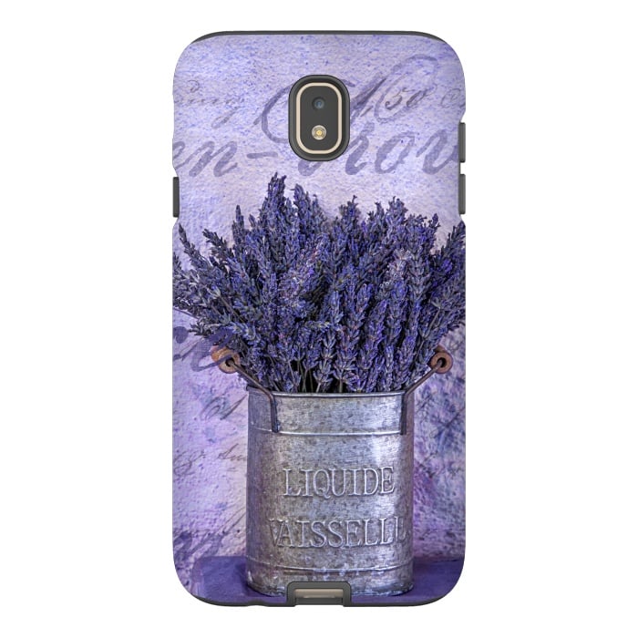 Galaxy J7 StrongFit Lavender Bouquet In Tin Can by Andrea Haase