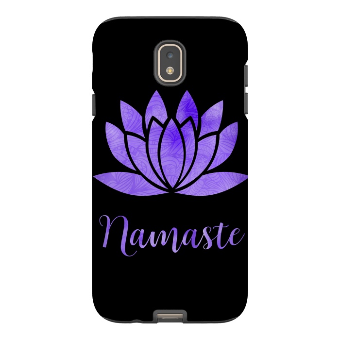 Galaxy J7 StrongFit Namaste Lotus Flower by Andrea Haase