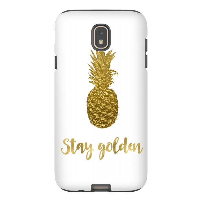 Galaxy J7 StrongFit Stay Golden Precious Pineapple by Andrea Haase
