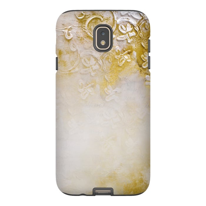 Galaxy J7 StrongFit Artwork Golden Texture by Andrea Haase