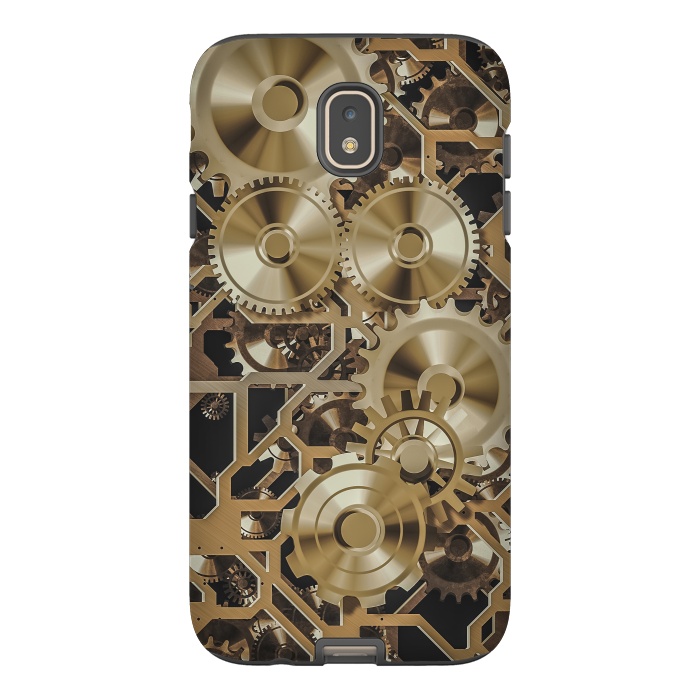 Galaxy J7 StrongFit Steampunk Gold by Andrea Haase