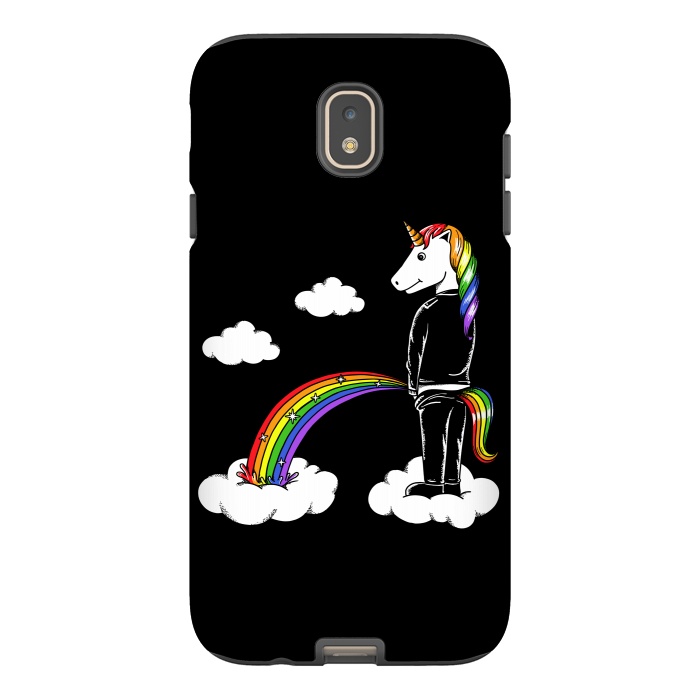 Galaxy J7 StrongFit Unicorn Rainbow by Coffee Man