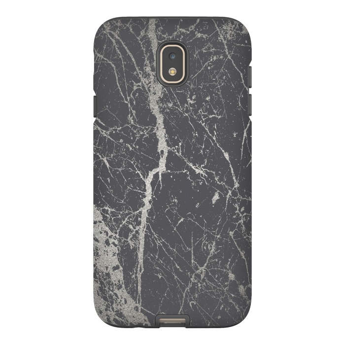 Galaxy J7 StrongFit Elegant Silver Marble 2 by Andrea Haase