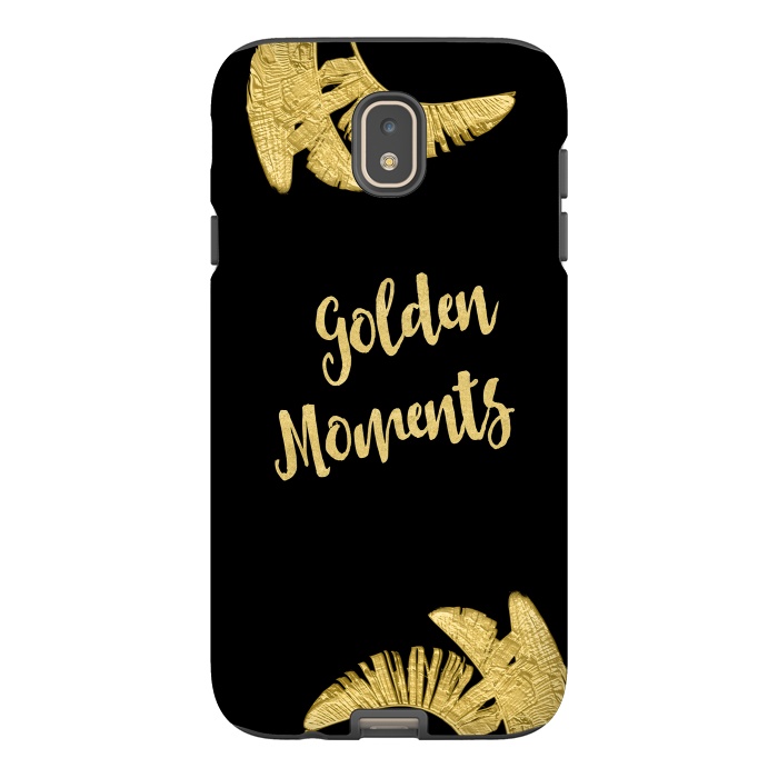 Galaxy J7 StrongFit Golden Moments Palm Leaves by Andrea Haase