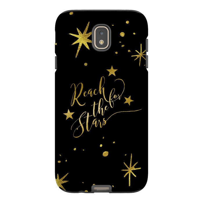 Galaxy J7 StrongFit Reach For The Stars Golden Quote by Andrea Haase