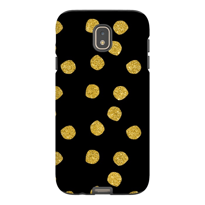 Galaxy J7 StrongFit Golden Glamour Dots by Andrea Haase