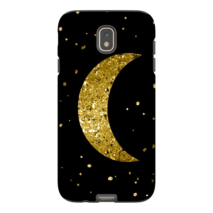 Galaxy J7 StrongFit Sparkling Golden Moon by Andrea Haase