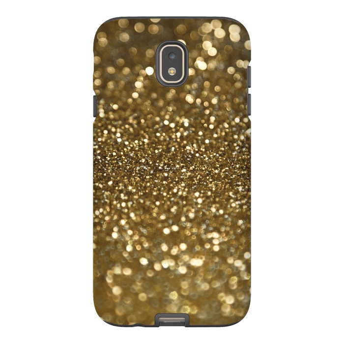 Galaxy J7 StrongFit Glittering Faux Gold Glitter by Andrea Haase