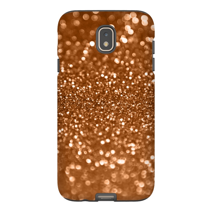 Galaxy J7 StrongFit Copper Glamour Glitter 2 by Andrea Haase
