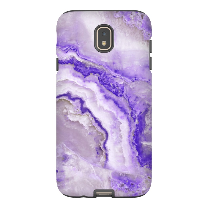 Galaxy J7 StrongFit Ultra Violet Veined Marble by  Utart