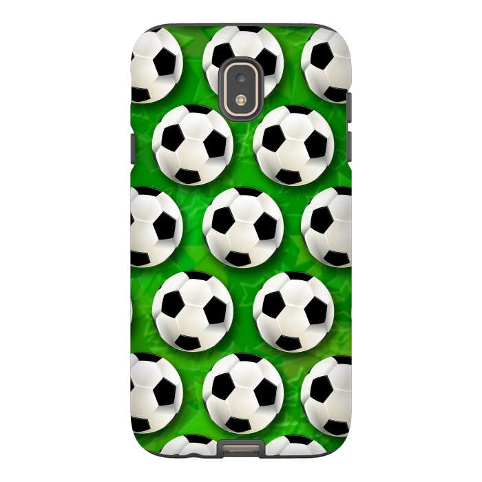 Galaxy J7 StrongFit Soccer Ball Football Pattern by BluedarkArt
