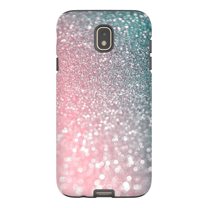 Galaxy J7 StrongFit Ice Pink Faux Glitter by  Utart