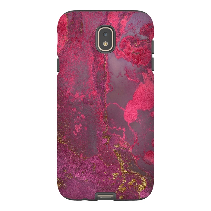 Galaxy J7 StrongFit Pink Gold Marble by  Utart