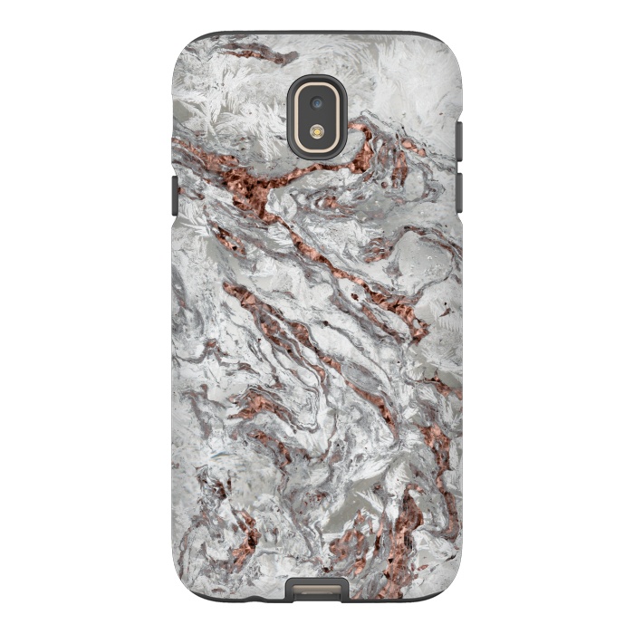 Galaxy J7 StrongFit Marble And Copper Glamour 2 by Andrea Haase