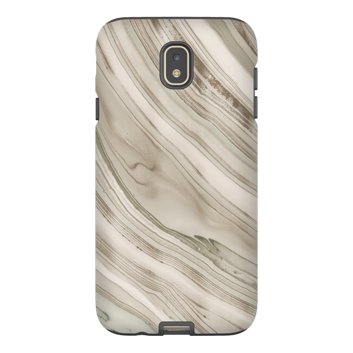 Galaxy J7 StrongFit Greige Faux Marble Elegance 2 by Andrea Haase