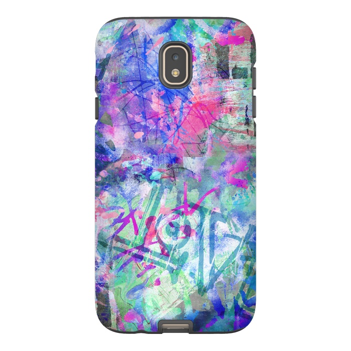 Galaxy J7 StrongFit Colorful Grafitti by Andrea Haase