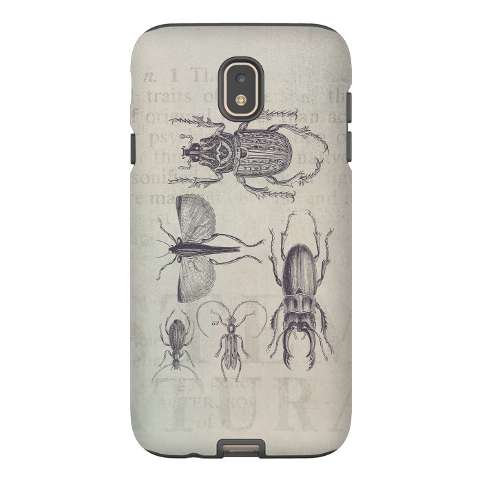 Galaxy J7 StrongFit Vintage Beetles And Bugs by Andrea Haase