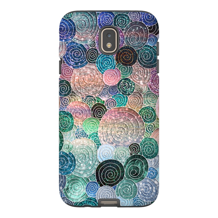 Galaxy J7 StrongFit Multicolor Trendy Dots and Circles  by  Utart