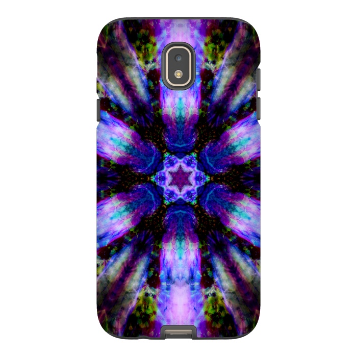 Galaxy J7 StrongFit Ultra violet ink mandala by haroulita