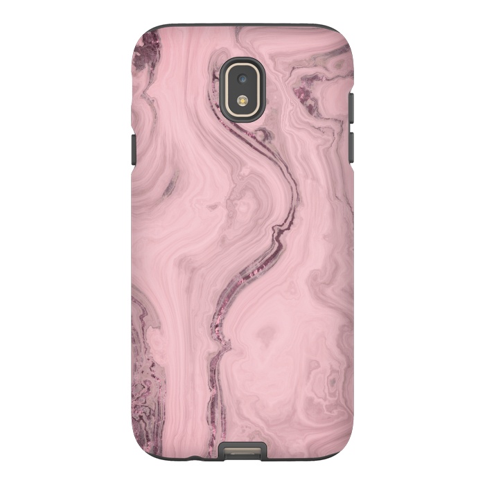 Galaxy J7 StrongFit Glamorous Marble Pink 2 by Andrea Haase
