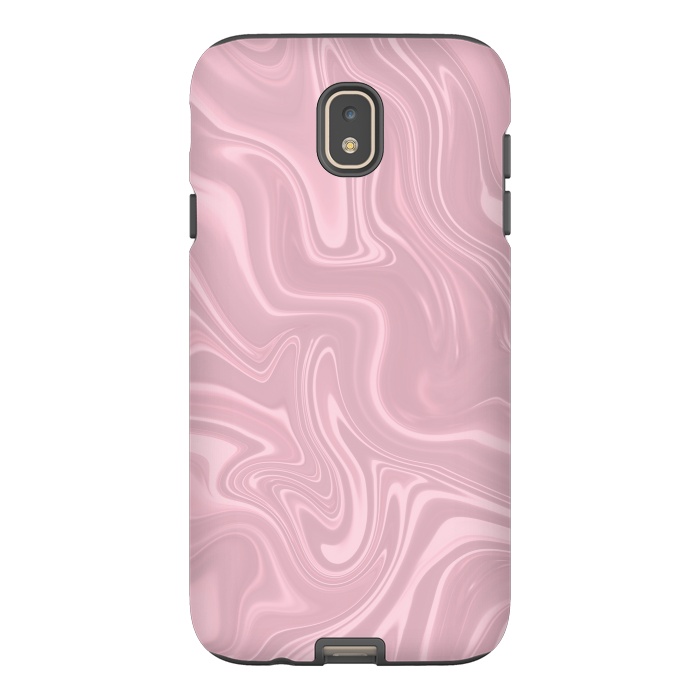 Galaxy J7 StrongFit Marbled Pink Paint 2 by Andrea Haase
