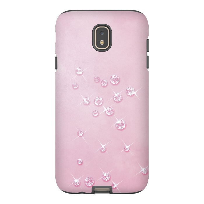 Galaxy J7 StrongFit Sparkling Pink Rhinestones by Andrea Haase