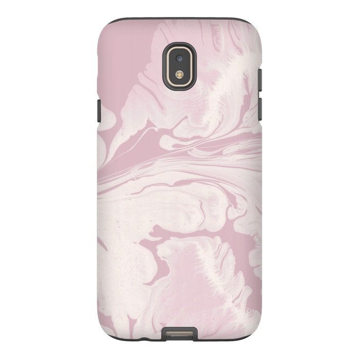Galaxy J7 StrongFit Pink Marbled Wet Paint 2 by Andrea Haase