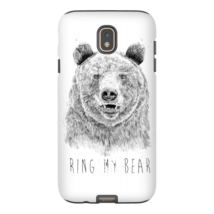 Galaxy J7 StrongFit Ring my bear (bw) by Balazs Solti