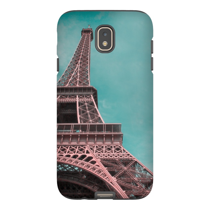 Galaxy J7 StrongFit Pink Paris Eiffeltower by Andrea Haase